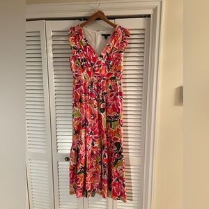 Maggy London Colorful Floral Maxi Dress